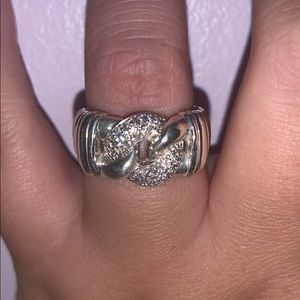 David Yurman Metro Chen Wide Diamond Ring